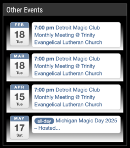 2026 Parlor Magic Show